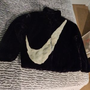 Nike women's faux fur jacket